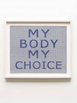 WITCHES My Body My Choice by Ghada Amer contemporary artwork textile