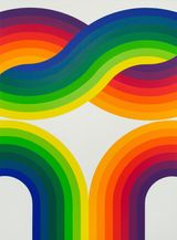 Ondes 160 by Julio Le Parc contemporary artwork painting works on paper