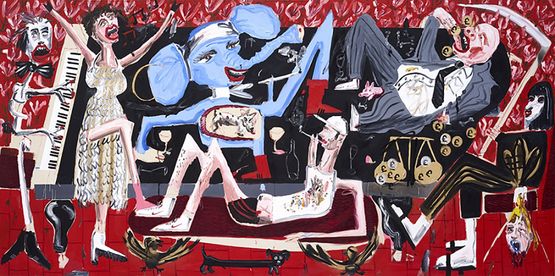 The Apprentice by Dale Lewis contemporary artwork Painting