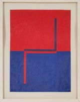 Untitled J4 by Stephen Antonakos contemporary artwork drawing painting works on paper