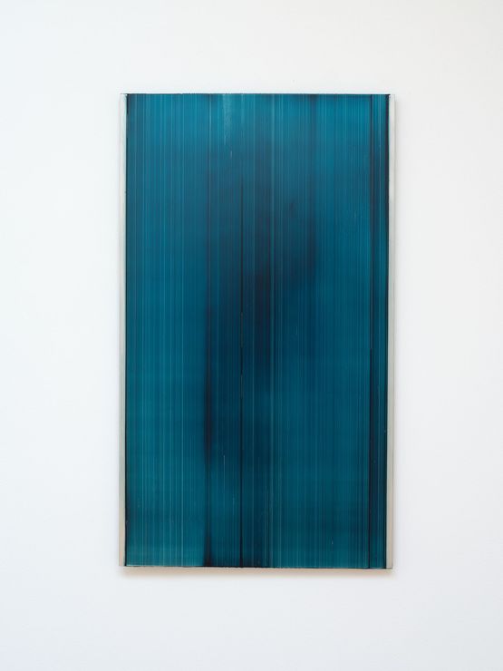 Slider - blue green 1 by Noel Ivanoff contemporary artwork Painting