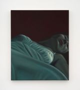 Figure in Lead after Suddenly in the Dark by Mia Middleton contemporary artwork painting