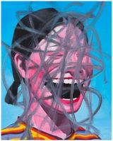 The Crowd by Yue Minjun contemporary artwork painting