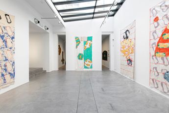 Contemporary art exhibition Claude Viallat Claude Viallat at Templon Brussels Belgium