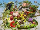 Heretical Idols in Oriental Bloom by Rafael Megall contemporary artwork Painting