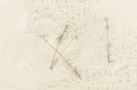 Untitled War Drawing by Kim Jones contemporary artwork Works on Paper