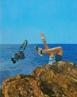 Falling Paparazzo by Jason Bereswill contemporary artwork painting