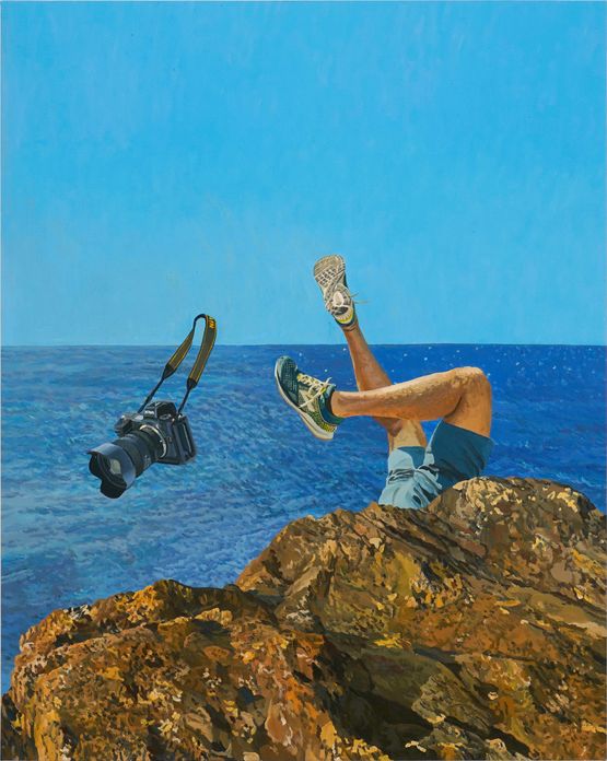 Falling Paparazzo by Jason Bereswill contemporary artwork Painting
