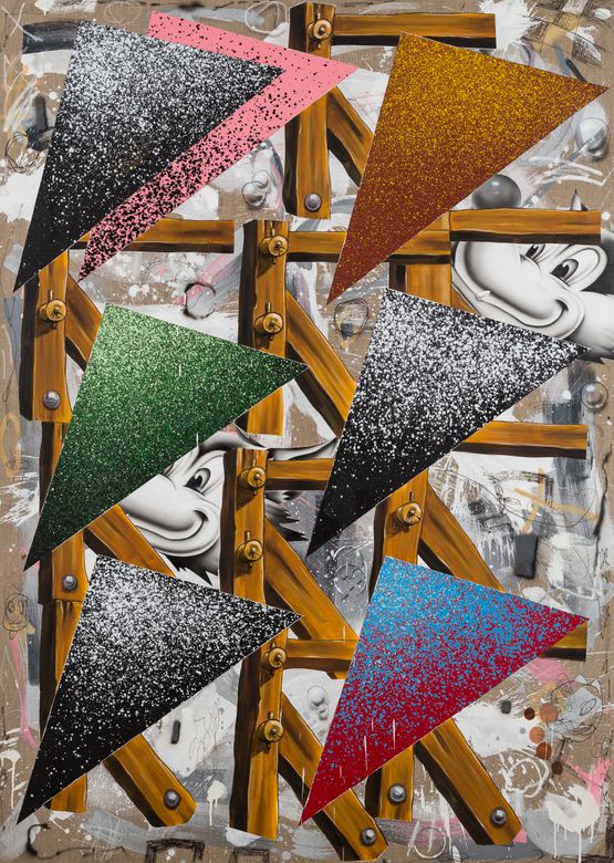 Untitled Love is a Dog from Hell by Barry Reigate contemporary artwork Painting