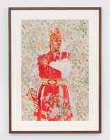 Misahel Hernandez Study by Kehinde Wiley contemporary artwork painting works on paper