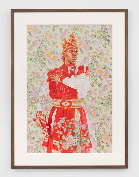 Misahel Hernandez Study by Kehinde Wiley contemporary artwork Painting