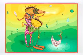 Contemporary art exhibition OSGEMEOS Silence of the Music at Lehmann Maupin 536 West 22nd Street New York United States
