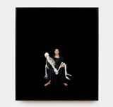 Holding the Skeleton by Marina Abramovic contemporary artwork photography