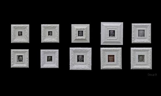 180 Faces by Liu Wei contemporary artwork Painting