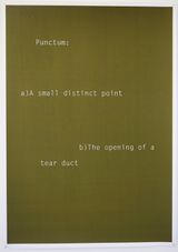 Shouting in Whispers Punctum by Helen Cammock contemporary artwork print works on paper