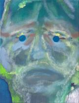Under My Breath Over the Moon by Hannah Ireland contemporary artwork painting