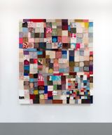 Fuck You Pay Me by Allison Reimus contemporary artwork painting textile