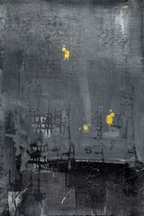 Golden Human with Gray World 5 by Yi Kai contemporary artwork painting