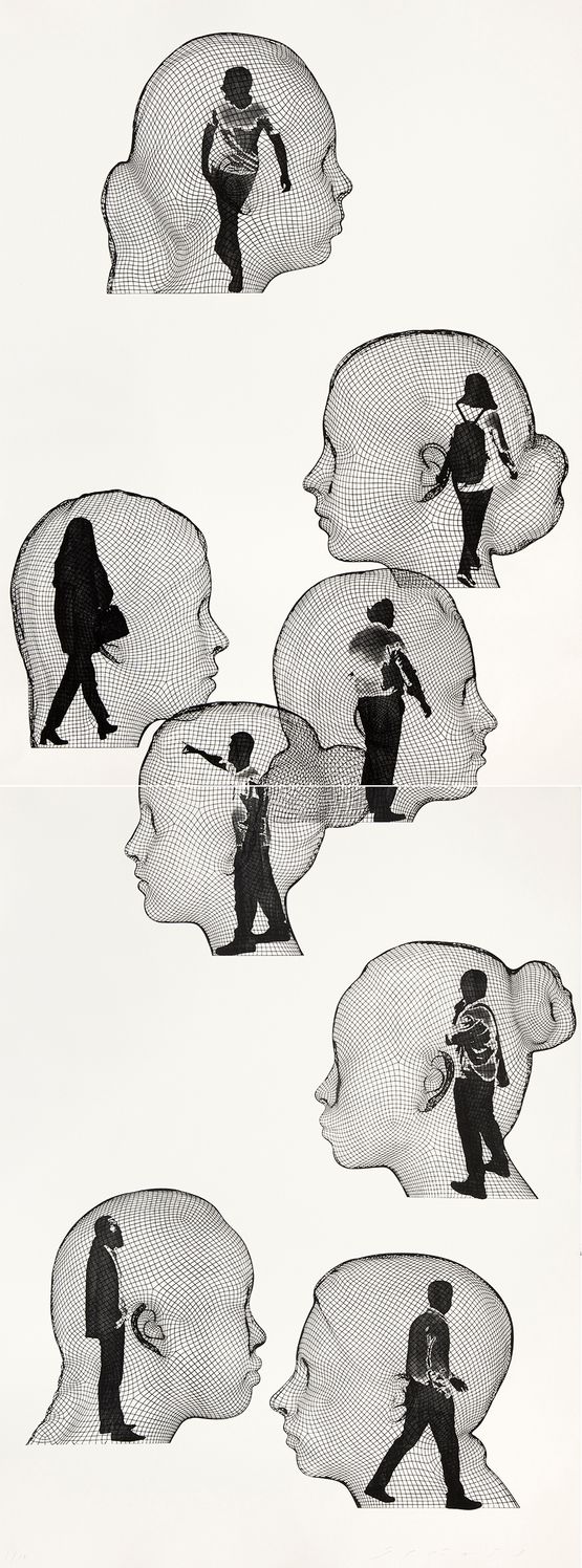 SUITE DU TEMPS I by Jaume Plensa contemporary artwork Print