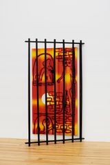 Downtown Neighbor by Hadi Falapishi contemporary artwork installation painting