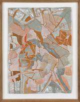 A minds mapping V by Amy Rusch contemporary artwork mixed media