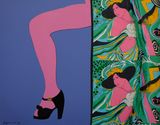 All Eyes on the Foot by Go Yayanagi contemporary artwork painting print