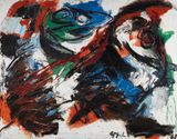 Vluchtende Hoofden by Karel Appel contemporary artwork painting
