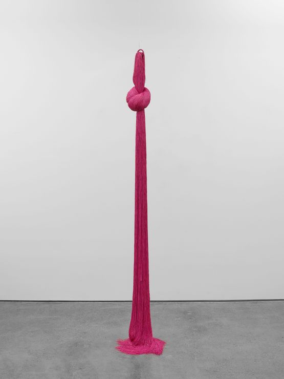 Nudo 25 magenta by Olga De Amaral contemporary artwork Painting