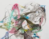 One top pink by Wang Shang contemporary artwork painting works on paper