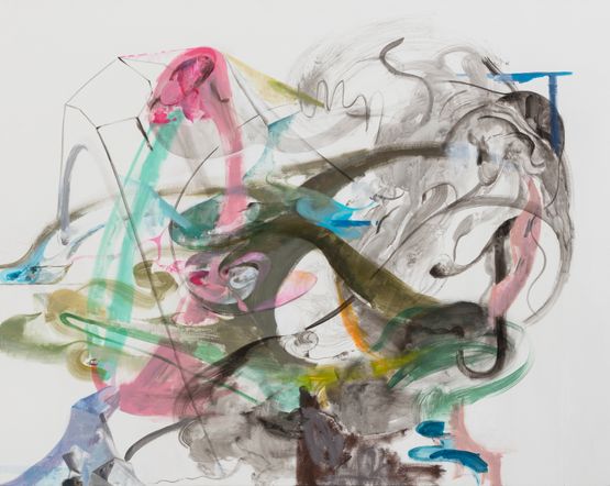 One top pink by Wang Shang contemporary artwork Painting