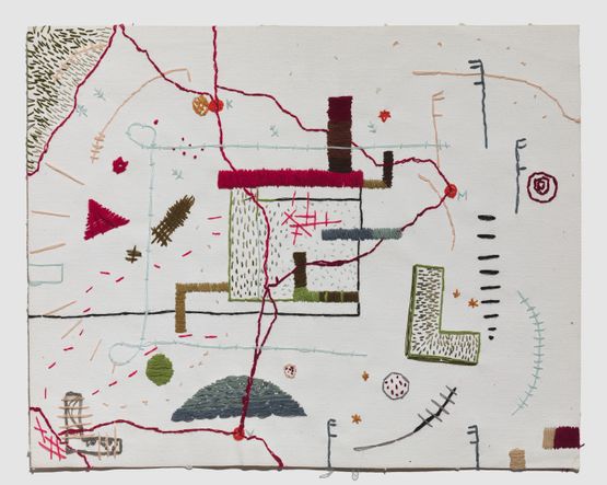 MVK The District of Mullaittivu Vavuniya Kilinochchi by T. Vinoja contemporary artwork Textile