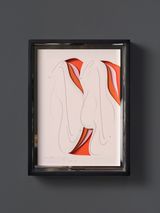 Atem-Studie 2 by Jorinde Voigt contemporary artwork painting works on paper drawing
