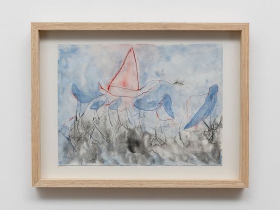 From the Dead Reckoning to Her Folds series by Iz Oztat contemporary artwork Works on Paper