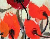 Poppies Orange by Victor Kraus contemporary artwork painting
