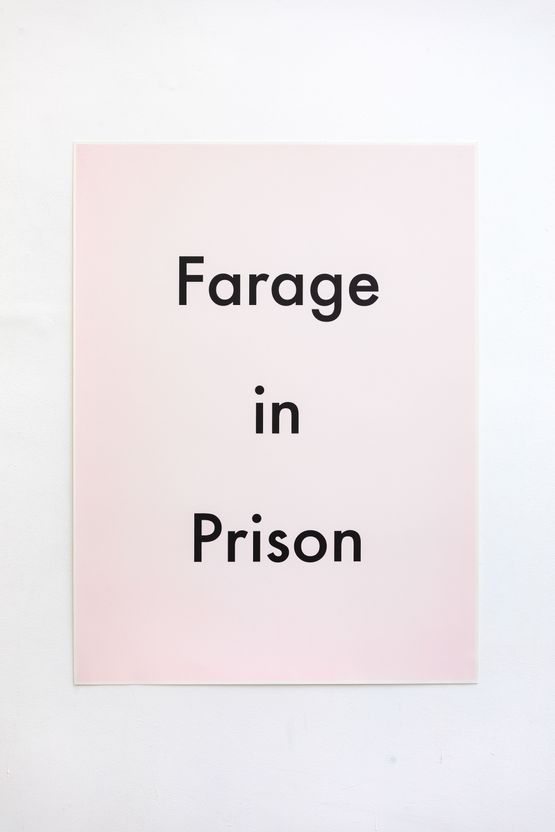 Farage in Prison by Jeremy Deller contemporary artwork Works on Paper