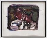 Snuggling  by Lin Shan contemporary artwork works on paper