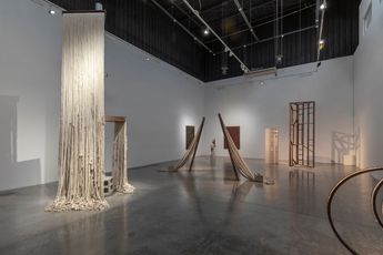 Contemporary art exhibition Afra Al Dhaheri Give Your Weight To The Ground at Green Art Gallery Dubai United Arab Emirates