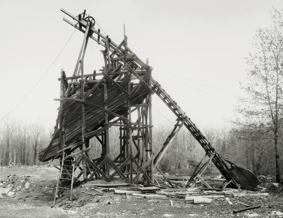 Minnich Coal Co. Goodspring Mountains Schuylkill County USA by Bernd  Hilla Becher contemporary artwork Photography