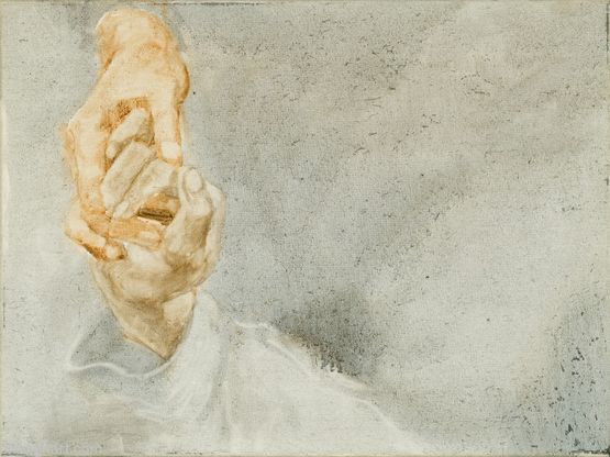 A Study about Painting Hands 002 by Zhou Zixi contemporary artwork Painting