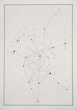 I saw all the letters in all the stars 16 by Timo Nasseri contemporary artwork drawing painting works on paper