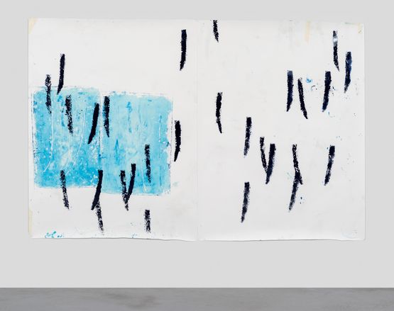 BAJJ blue by Esther Klas contemporary artwork Works on Paper