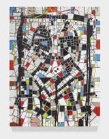 Untitled Broken Men by Rashid Johnson contemporary artwork mixed media