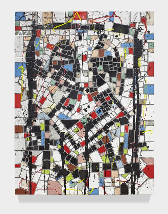 Untitled Broken Men by Rashid Johnson contemporary artwork Mixed Media