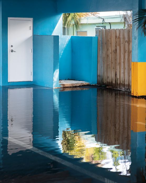 Blue Courtyard Hollywood by Anastasia Samoylova contemporary artwork Photography
