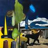 Left behind by Rodel Tapaya contemporary artwork Painting
