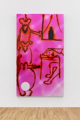 Three Friends by Hadi Falapishi contemporary artwork painting