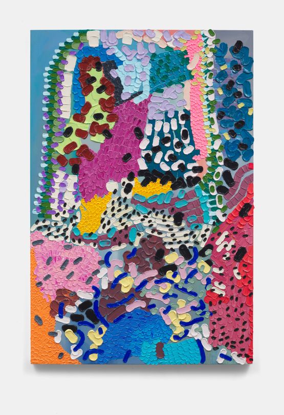 La santa by Lily Ramirez contemporary artwork Painting