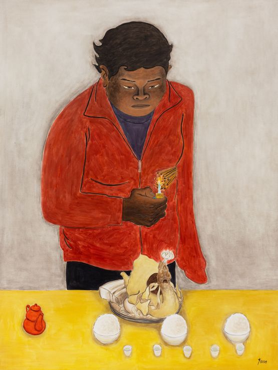The Second Day of the Lunar New Year by Liu Sheng contemporary artwork Painting