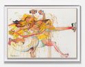 Who are the Two Liberated Femmes Running the Beach by Simon Fujiwara contemporary artwork Painting