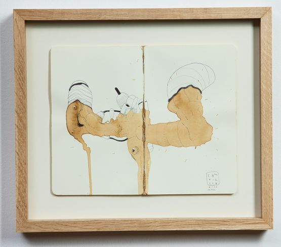 Coffee drawing  16 December 2020 by Jose Castiella contemporary artwork Works on Paper